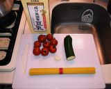 フレッシュトマトの豆乳クリームパスタ作り方1写真