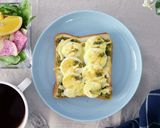 冷凍つくりおきトースト!バジルたまご作り方5写真