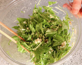 水菜と豆腐の梅和風サラダ作り方4写真