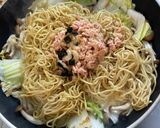 お吸い物の素を使ったパスタ風焼そば作り方8写真