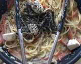 旬のクリチと己のチンピラごぼう技量パスタ作り方7写真