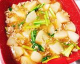 かぶと豚ミンチの餡掛け煮♡作り方4写真