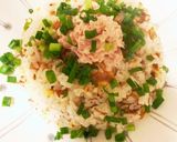 手軽にチャーハン(ツナマヨトッピング)作り方4写真