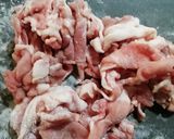 ★カリッと豚こま焼き★作り方1写真