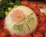 ハムと卵そぼろでコスモス作り方8写真