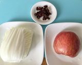 かんたん酢でりんごと白菜のヘルシーサラダ作り方1写真