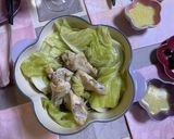 鶏手羽元とキャベツのバーニャカウダ添え作り方6写真