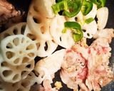 ★れんこんと豚肉炒め★作り方4写真