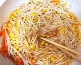 ツナともやしとコーンの味噌醤油バター炒め作り方4写真