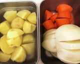 豚肉の豆乳肉じゃが作り方1写真