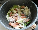 豆腐とネギのクリーム煮作り方3写真