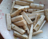もも肉・ごぼうの甘辛炒め！下処理はレンジ作り方1写真