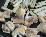 もも肉・ごぼうの甘辛炒め！下処理はレンジ作り方6写真