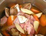 鶏とマコモダケの煮もの作り方3写真