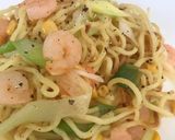 小海老のアジアン塩焼きそばカレー風味作り方16写真