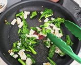 帆立と菜の花のペペロンチーノ作り方6写真