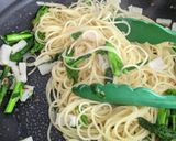 帆立と菜の花のペペロンチーノ作り方7写真