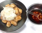 鶏むね肉でしっとり揚げ出し鶏♬作り方4写真