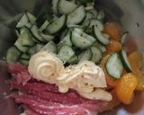 ひな祭りにはミカン缶入りのマカロニサラダ作り方4写真
