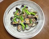 大あさりとアスパラガスの酒蒸し作り方6写真