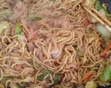 定番ソース焼きそば(生野菜編)作り方15写真