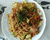 定番ソース焼きそば(生野菜編)作り方16写真