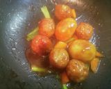 揚げじゃがと肉だんごの甘酢あんかけ作り方12写真