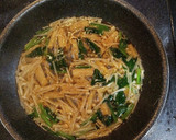 厚揚げのえのきとほうれん草のあんかけ♪作り方4写真