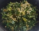 はつか大根の葉ゴマ油炒め作り方8写真