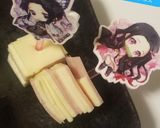 禰豆子&しのぶチーズハムの初ピンチョス♡作り方2写真