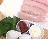 梅しそチーズささみカツ作り方1写真