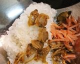 アサリ生姜煮巻きご飯作り方1写真