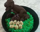 恐竜チョコケーキ作り方3写真