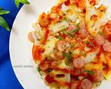 簡単おかず!5分!レンコンのピザ風焼き作り方4写真