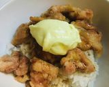 照り焼き&わさびマヨの唐揚げ丼作り方4写真