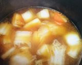 甘みたっぷり！白菜とにんじんのお味噌汁作り方3写真