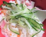 ひな祭りは生ハム入りのピンクちらし寿司作り方4写真