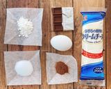 レンジで かんたんチョコチーズケーキ作り方1写真