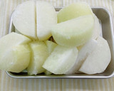 冷凍大根と豚バラ、ちくわぶの煮物作り方1写真