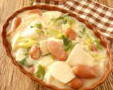 豆腐とネギのクリーム煮作り方6写真