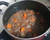 牛肉の赤ワイン煮込み濃厚 クリームペンネ作り方3写真