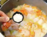 シーフードミックスの栄養満点豆乳スープ♪作り方10写真