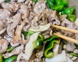 ピーマン エリンギ 豚こま ガリバタポン酢炒め作り方10写真