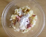 コンソメチーズベーコンのハッシュドポテト作り方2写真