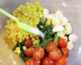 ほうれん草とチーズのかわいい彩りサラダ♡作り方7写真