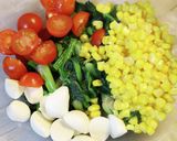ほうれん草とチーズのかわいい彩りサラダ♡作り方5写真