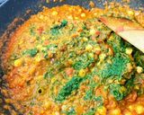 ほうれん草&ひよこ豆のスパイスカレー作り方6写真