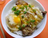 レンジで簡単！親子丼☆唐揚げリメイク作り方3写真