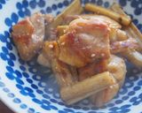 もも肉・ごぼうの甘辛炒め!下処理はレンジ作り方8写真
