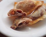 餃子の皮でパリパリぜんざい!?作り方5写真